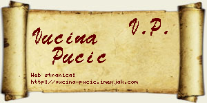 Vucina Pučić vizit kartica